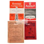 A collection of 20 Arsenal FC home programmes 1932 to 1965, the lot including Middlesbrough 1931-32,