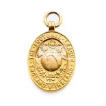 Football League v Irish Football League representative medal, 9ct.