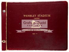 A superb Wembley Stadium Limited leather bound autograph album containing the signatures of teams