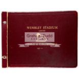 A superb Wembley Stadium Limited leather bound autograph album containing the signatures of teams