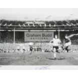 Geoff Hurst signed 1966 World Cup Final limited edition b&w photographic print,