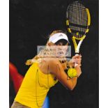 A group of seven photographs signed by tennis players, comprising: Caroline Wozniacki,