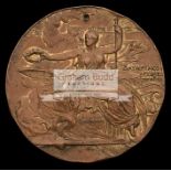 Athens 1906 Intercalated Olympic Games participation medal, in bronze, designed by Lytras,