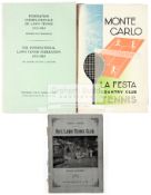 Three lawn tennis publications of French interest,