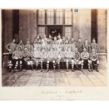 A photograph of the Sandringham and Woolwich military academy rugby teams who contested a draw in