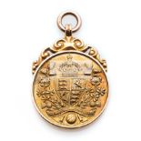 F.A. Cup runners-up medal awarded to a Manchester City player in 1933, 9ct.