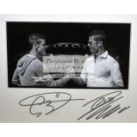 Darren Baker original pencil drawing of Cristiano Ronaldo and Gareth Bale,