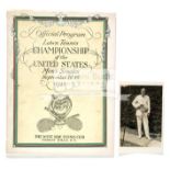 Rare official programme for the Lawn Tennis Championship of the United States Men's Singles,