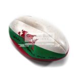 Wales v Barbarians 1996 signed rugby ball, signed by both teams, Ieuan Evans, Nigel Davies,