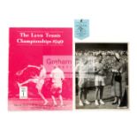 Wimbledon Lawn Tennis Championships programme for the men's singles final day in 1949,