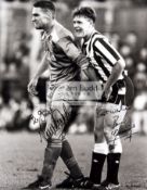 Vinnie Jones and Paul Gascoigne double-signed iconic photograph of their famous incident in 1988,