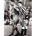 Vinnie Jones and Paul Gascoigne double-signed iconic photograph of their famous incident in 1988,