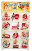 Manchester United Football Stickers, by Fun Products for Warner Brothers,