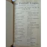 Football League & Scottish League handbook 1911-12, showing minutes of AGM,