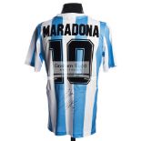 Maradona signed Argentina No.