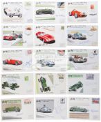 A collection of 15 autographed 'Great Names in Motor Racing' 1980 postal covers,