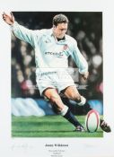 Jonny Wilkinson signed limited edition print, signed in pencil to the lower margin,