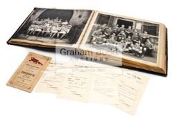 A photograph album compiled by the Cambridge University and England international rugby union