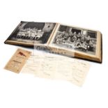 A photograph album compiled by the Cambridge University and England international rugby union