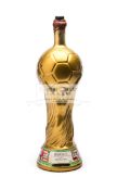 1990 World Cup souvenir wine bottle designed as the FIFA World Cup Trophy,