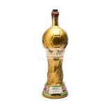 1990 World Cup souvenir wine bottle designed as the FIFA World Cup Trophy,