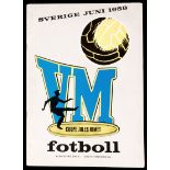 World Cup and other FIFA tournament programmes, comprising a 1958 World Cup tournament programme,