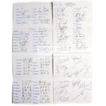 A collection of 1991 Rugby World Cup autographs,