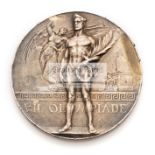 Antwerp 1920 Olympic Games gold prize winner's medal, designed by Josue Dupon,