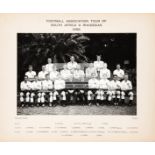 An official photograph of the Football Association Touring Team to South Africa & Rhodesias 1956,