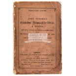 John Wisden's Cricketers' Almanack for 1884, original paper wrappers,