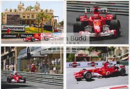 Michael Schumacher-Ferrari 2005 Monaco Grand Prix colour photographs,