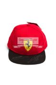 Sebastion Vettel and Kimi Raikkonen signed Ferrari cap,