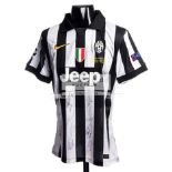 Team-signed Andrea Pirlo black & white striped Juventus No.