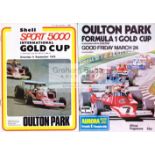 David Purley-signed 1975 Oulton Park International Gold Cup programme,