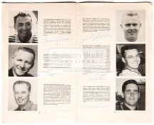 Autographed 1959 Walker Cup international golf match programme,
