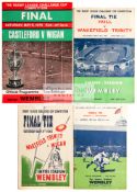 A collection of post-war Rugby League Challenge Cup Final programmes, for 1946 to 1953 inclusive,