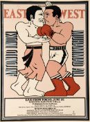 Muhammad Ali v Antonio Inoki poster for the fight in Tokyo 26th June 1976,