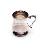 Terry McDermott's Liverpool FC Central League winner's tankard season 1975-76, silver-plated,