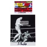 Sir Henry Cooper signed photograph and postcard,
