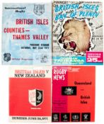 A complete set of 26 programme for the 1971 British Lions Tour of New Zealand & Australia,
