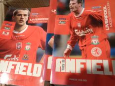 Liverpool FC home and away programmes 1997-98 onwards,