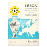 1967 European Cup Final programme Celtic v FC Inter played in Lisbon 25th May 1967,