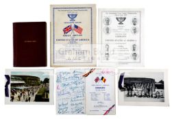 Davis Cup memorabilia, Comprising a bound volume of Wright and Ditson's Lawn Tennis Guide 1932,