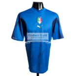 Multi-signed Italy 2006 World Cup Final replica jersey,