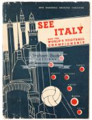 An English language travel guide for Italy and the 1934 World Cup,