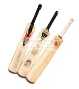 Three autographed cricket bats, i) Freddie Flintoff,