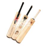 Three autographed cricket bats, i) Freddie Flintoff,