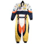 Fernando Alonso signed and worn 2008 Renault Formula 1 racesuit,