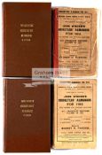 Nine John Wisden's Cricketers' Almanacks, the best a 1912 in original paper wrappers,