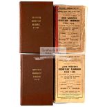 Nine John Wisden's Cricketers' Almanacks, the best a 1912 in original paper wrappers,